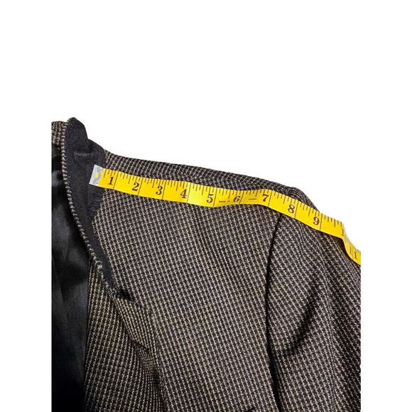 Haggar Clothing Blazer Jacket Mens Sz 44 Houndstooth Pattern Academia Career - Picture 5 of 10